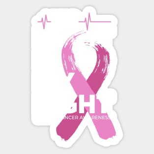 His Fight Is My Fight Breast Cancer Awareness Sticker